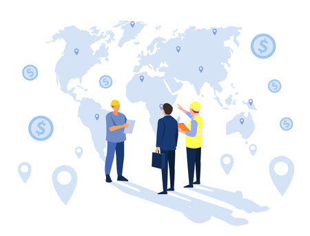 Logistics and shipping of container truck at ship port for business Container Cargo ship and cargo plane with crane bridge working at shipyard at sunrise, logistics import export and shippingのイラスト素材