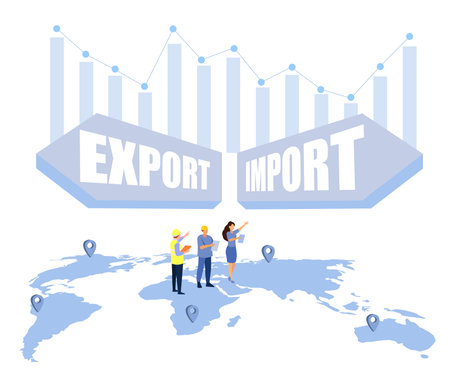 Logistics and shipping of container truck at ship port for business Container Cargo ship and cargo plane with crane bridge working at shipyard at sunrise, logistics import export and shippingのイラスト素材
