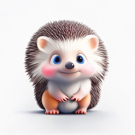a hedgehog realistic kid adultの素材