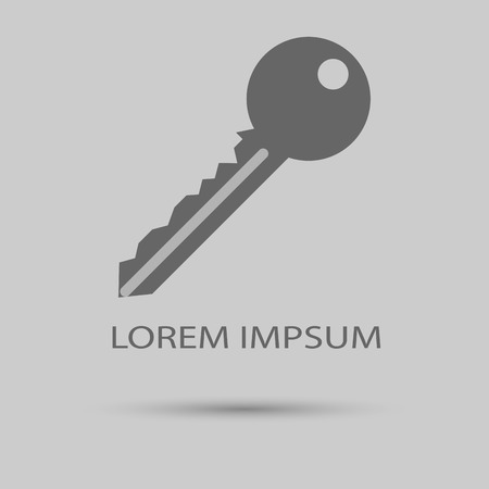 Key logo. Symbol and logo, business object, vector illustrationのイラスト素材