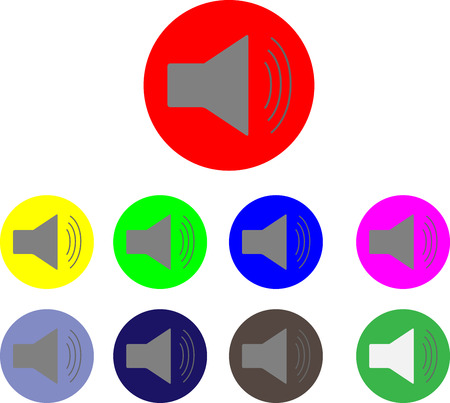 Sign music element stereo. Vector illustrationのイラスト素材