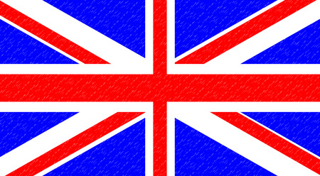 Flag UK. Kingdom english, union britain, europe and british, country london, great and scottish. Vector illustrationの写真素材