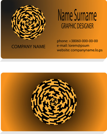 Visit business card. Company and corporate, vector graphic illustrationのイラスト素材
