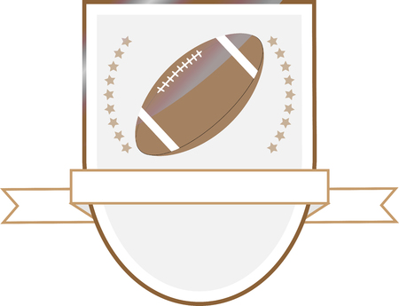 Rugby football   emblem. Team and ball, sport label, design american league. Vector art design abstract unusual fashion illustrationのイラスト素材