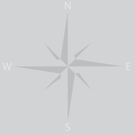 Windrose star icon compass. Wind rose and compass, compass rose and windrose , star , travel direction, adventure navigation. abstract flat design illustrationのイラスト素材