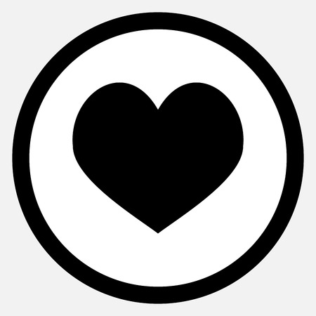 Heart icon black. Love and human heart, heart icon and heart vector, valentine and wedding day, health and passion romantic.  Vector flat design illustrationのイラスト素材
