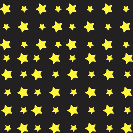Yellow star pattern. Stars background and stars vector, starburst and stars sky, pattern gold star. Vector flat design illustrationのイラスト素材