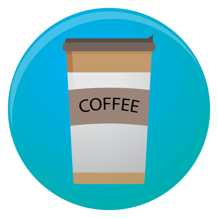 Coffee cup icon. Coffee mug and take away coffee. Vector illustrationのイラスト素材