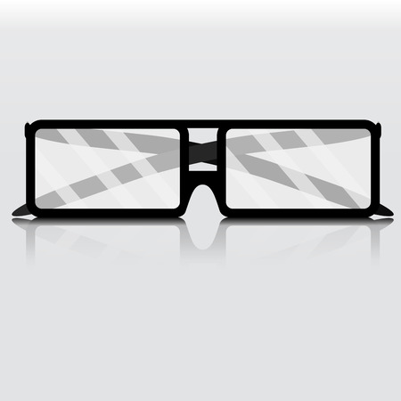 Glasses business isolated. Eye glasses isolated, reading glasses isolated. Vector illustrationのイラスト素材