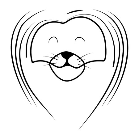 Sketch of lion head with mane. Lion tattoo king. Vector illustrationのイラスト素材