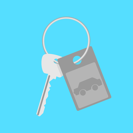 Car keys gift. Car keys isolated vector, car key icon illustrationのイラスト素材