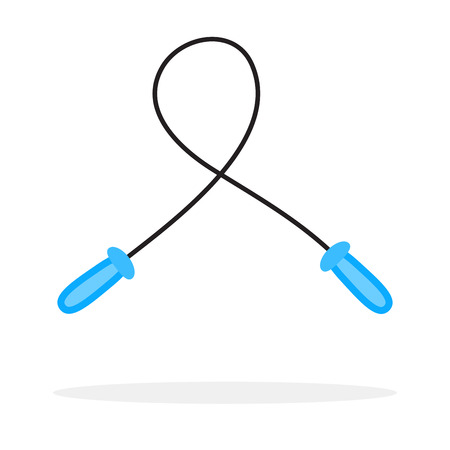 Skipping rope isolated vector. Jump rope illustrationのイラスト素材