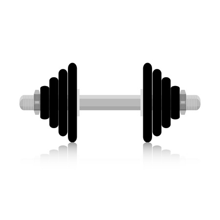 Dumbbell icon vector. Dumbbells isolated illustration flatのイラスト素材