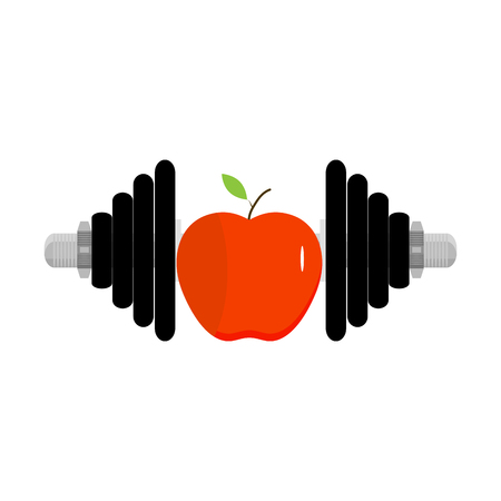 Health and care, fitness and diet. Workout training. Vector illustrationのイラスト素材