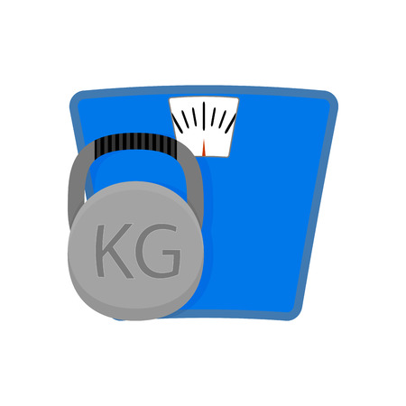Sport concept icon. Workout and weighting conceptual, vector illustrationのイラスト素材