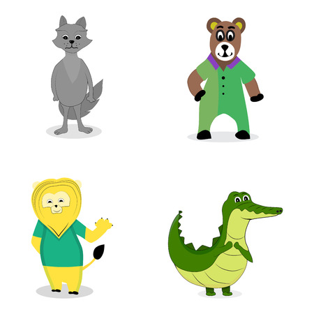 Characters predatory animal.のイラスト素材
