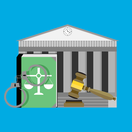 Justice concept courthouse.のイラスト素材