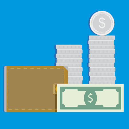 Money vector concept. Capitalization and refinancing, wealth income illustrationのイラスト素材