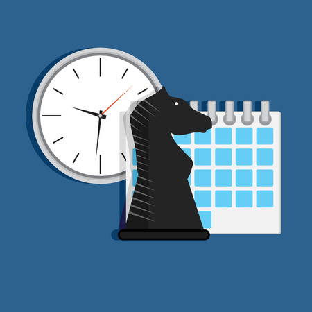 Strategy time organization. ConcepT tactic and optimization.のイラスト素材
