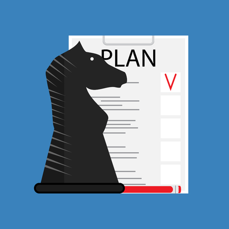 Business plan strategy. Brainstorming and goal, strategy and development.のイラスト素材