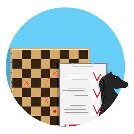 Development strategy business. Planning goal and project organization, vector illustrationのイラスト素材