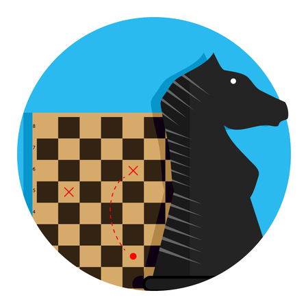 Tactic and strategy icon. Tactical solution, instruct for battle strategic, vector illustrationのイラスト素材
