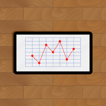 Infographic finance for presentation. Report progress infochart growth. Vector illustrationのイラスト素材