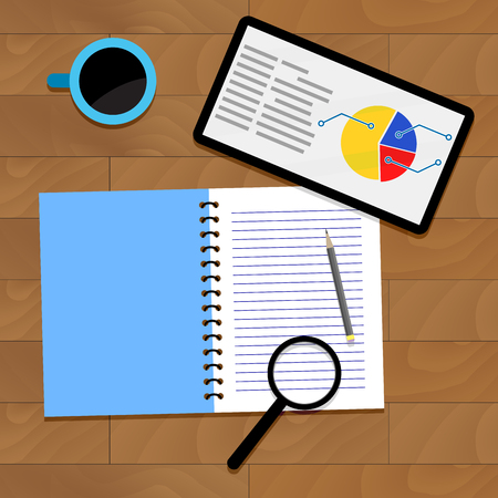 Infographic data analytics. income information illustrationのイラスト素材