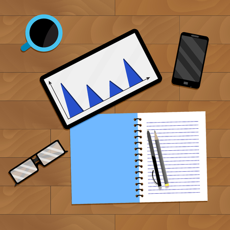 Finance infographic marketing, financial economy illustrationのイラスト素材