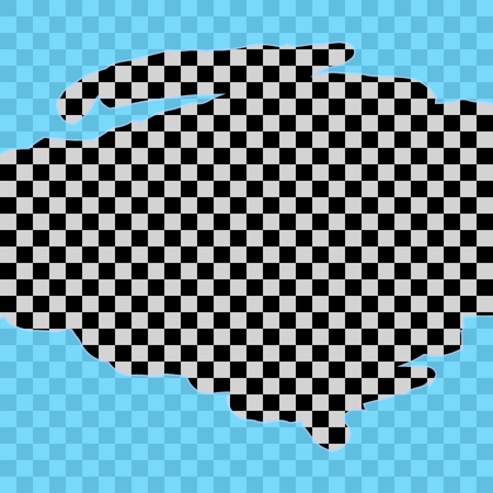 Transparent broken glass. Window crash cartoon glass, transparent broken glass with copyspace for text. Vector illustrationのイラスト素材