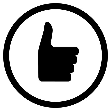 Like icon black. Like button thumbs up, like icon for social media, and social network. Vector illustrationのイラスト素材