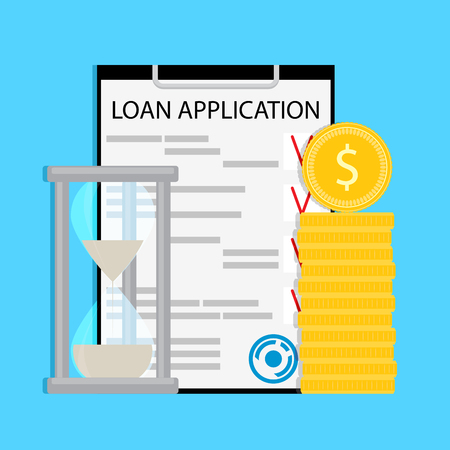 Payment money and financial management, banking deadline Vector illustrationのイラスト素材