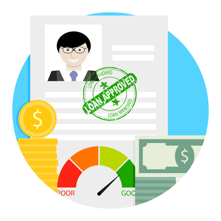 Loan approved icon.のイラスト素材