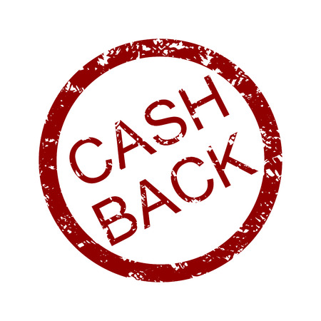 Cash back rubber stamp round. Signet stamp cash and moneyback, money back grunge seal. Vector illustrationのイラスト素材