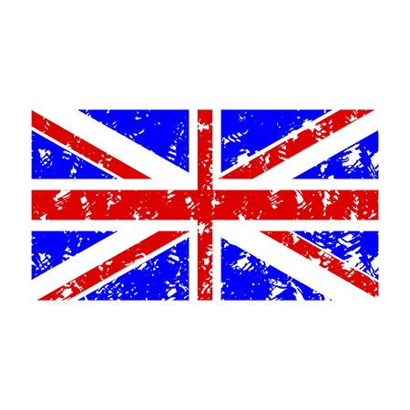 Rubber stamp flag united kingdom. Flag country uk, national emblem seal stamp, vector illustrationのイラスト素材