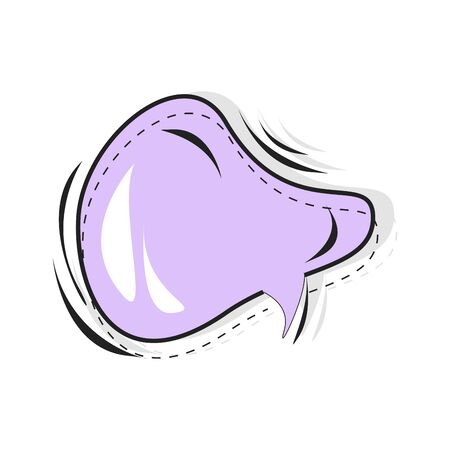 Speech bubble communication, thought and comic speak box. Vector design pop art cloud for text and speech illustrationのイラスト素材