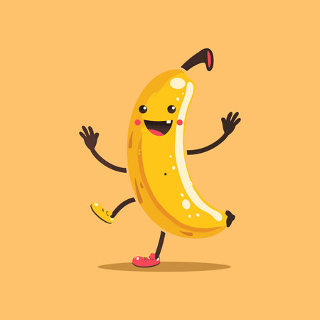 banana dancing shoesのイラスト素材