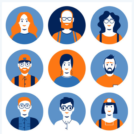 Set of people icons
