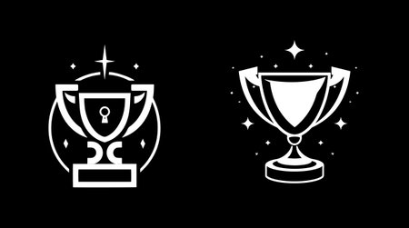 trophy game achievementsのイラスト素材