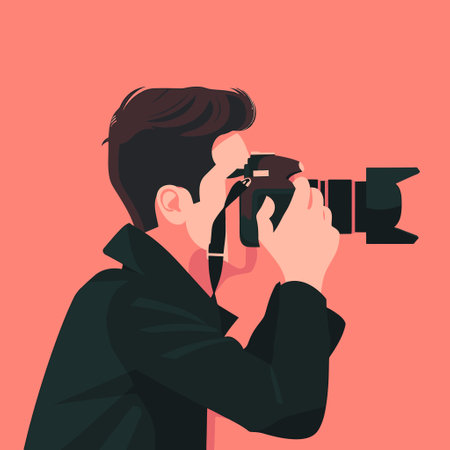 Profile Background for a Photographerのイラスト素材