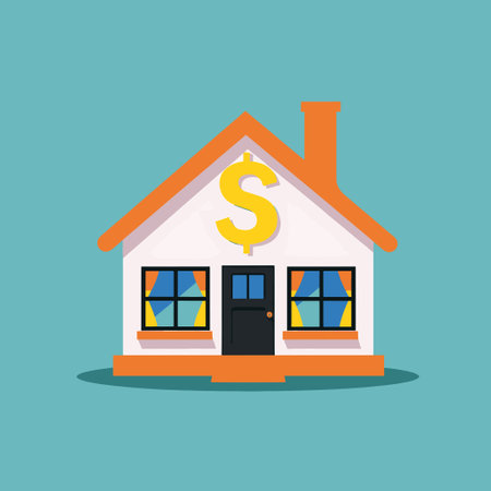House with a dollar sign roofのイラスト素材