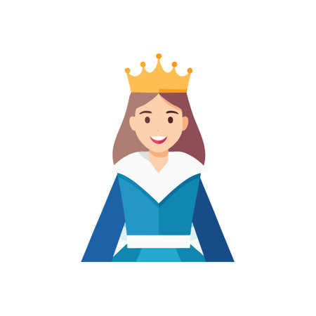 Cheerful Snow Queenのイラスト素材