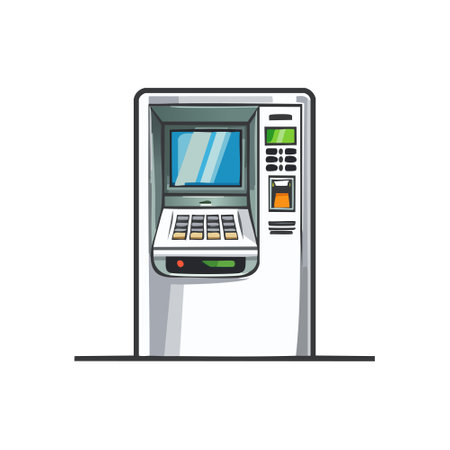 ATM machine iconのイラスト素材