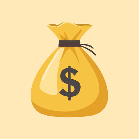 Simple Money Bag Iconのイラスト素材