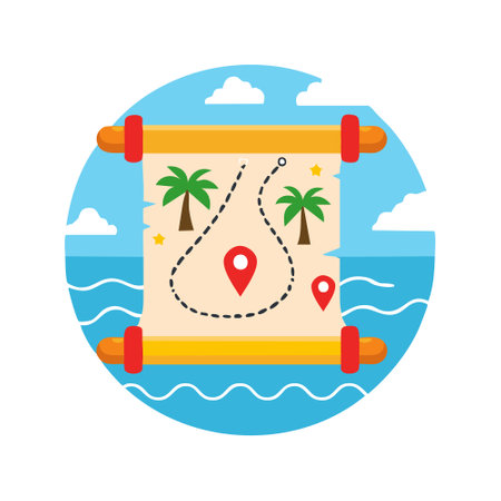 Treasure Map Themeのイラスト素材