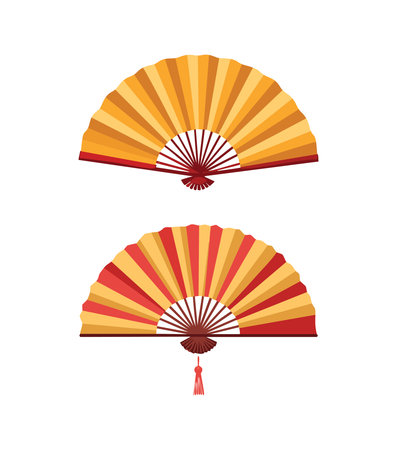 A Fan simple illustrationのイラスト素材