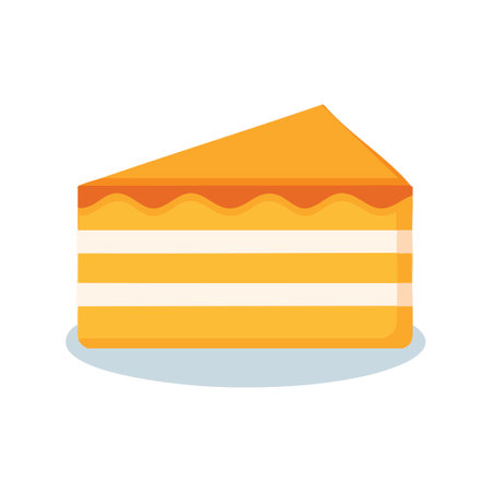 Illustration Cake slice layered