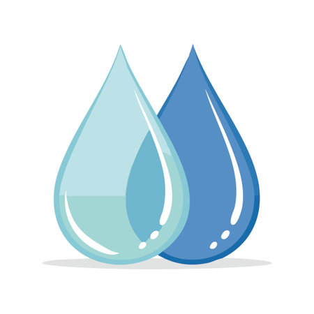 Two raindrops meetingのイラスト素材