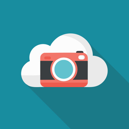 a Cloud with Cameraのイラスト素材