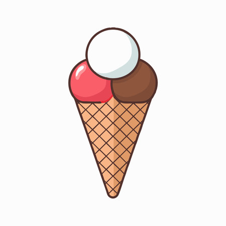 Ice Cream with Coneのイラスト素材